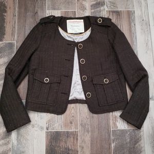 Anthropologie Cartonnier Cropped Jacket Size 0